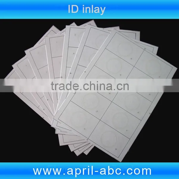 EM4100 TK4100 A4 2*5 Layout ID Inlay Card Material