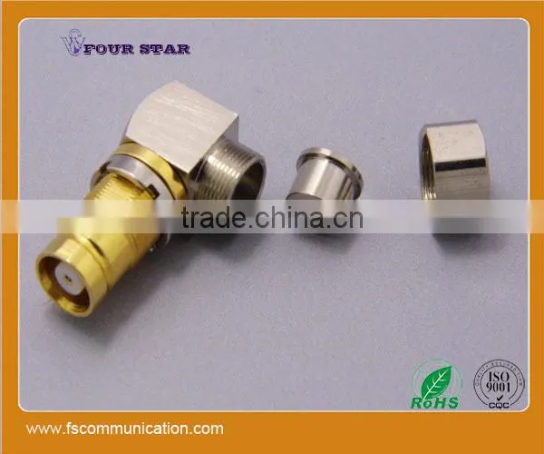 1.6/5.6 Female Right Angle Bulkhead Connector for BT3002 Cable B photo-3