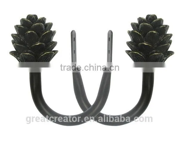 Decorative Designer Drapery Holdbacks Drapery Hardware Supply - Great Creator Home Decoration Co., Ltd. photo-6