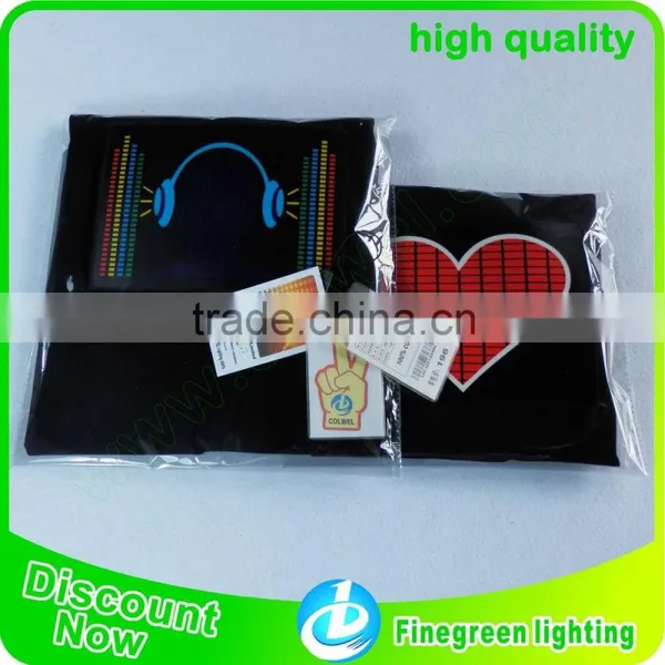 el Sound Active Flashing Panel for T-shirt el Panel Sleeves photo-4