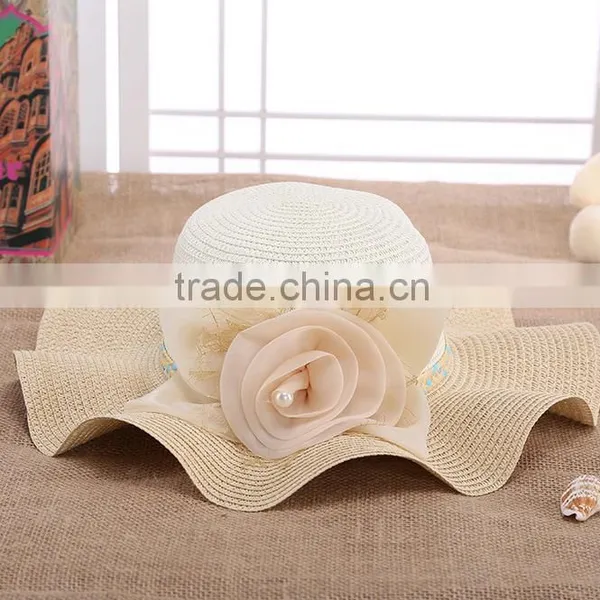 Promotion Ladies Flower Sombrero Hat,Straw Hat Beach Hat For Women photo-6