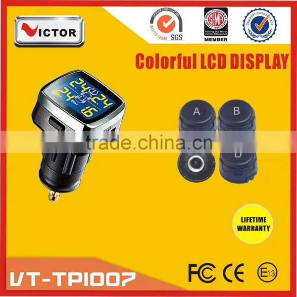 Newly Auto Parts Car Tire Pressure Monitoring System With Cigerate Lighter Desplay photo-2