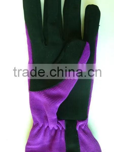 Spandex With Microfibre Palm Gardening Glove With Hook and Loop Wrist, Hand Garden Gloves photo-2
