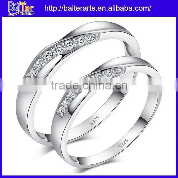 Men And Women Polished Solid Pure 999 Sterling Silver Vintage Engagement Band Rings photo-6