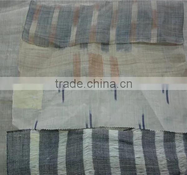 Eco-friendly Yarn Dyed Handmade Ramie Fabric photo-3