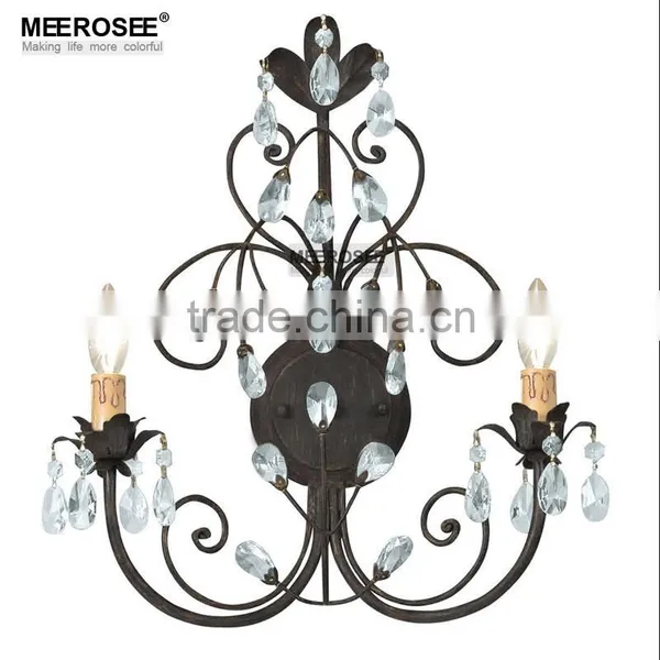 Designer Wall Lights Rustic Black Wall Lamp Two Light Wall Sconce MD82003