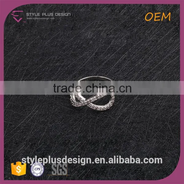 R63485K01 925 Sterling Silver Custom Infinity Symbol Wedding Band Ring 925 Sizes photo-2