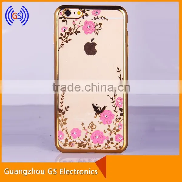 TPU Luxury Mobile Phone Case For Iphone 6,Rhinestone Case For Iphone 6S photo-2