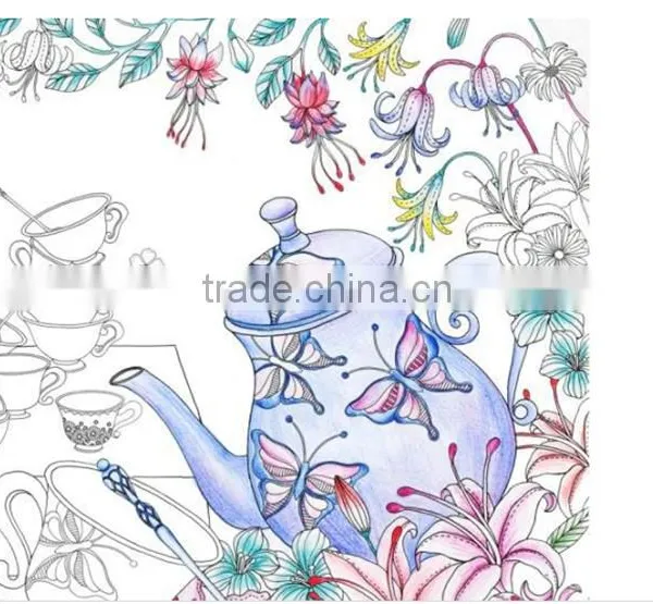 Wholesale An Inky Treasure Hunt and Enchanted Forest Coloring Book English Version Secret Garden Series photo-4