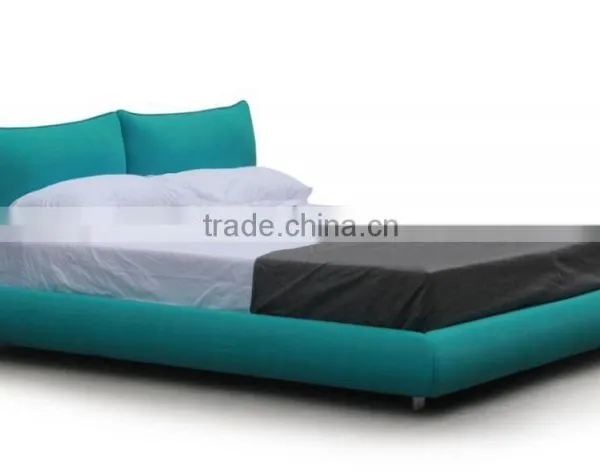 French Style Leather Fabric Double Bed (A-B42) photo-2