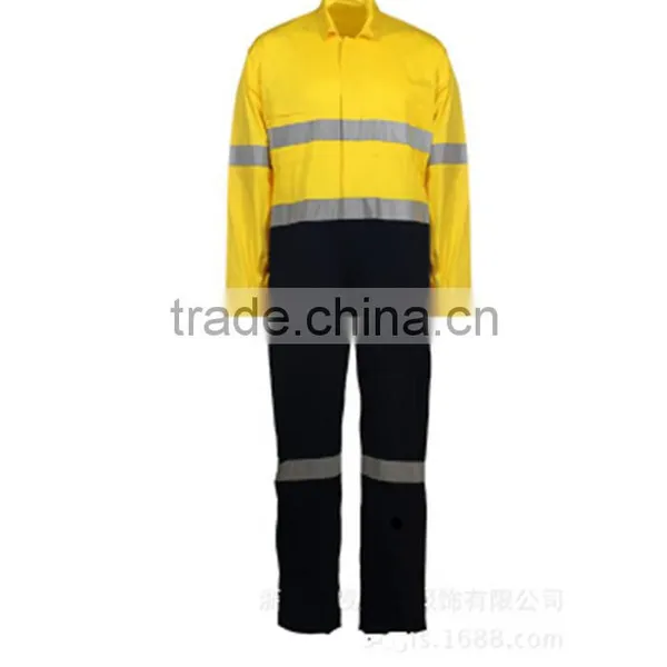 Hot Sell High Visibility Safety Industrial Coveralls Workwear With Reflective Tape photo-3