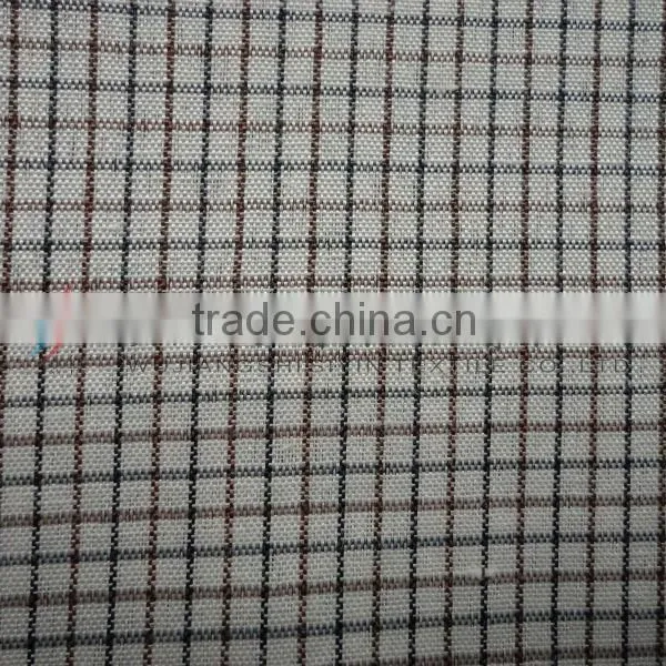Yarn Dyed Check Stripe Style Shirting Fabric