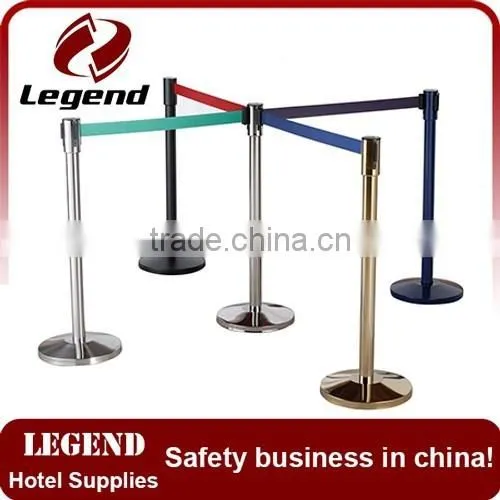 Hotel Queue Barrier Chrome Banner Barrier Stanchions photo-4