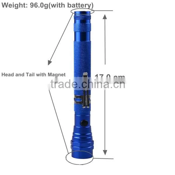 Topcom Mini LED Aluminium Alloy Flexible Magnet Flashlight photo-3