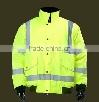 High Visibility Safety Rain Waterproof Reversible Jacket