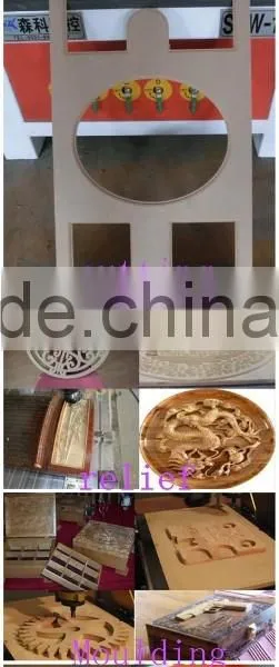 China Wood MDF Door 2d and 3d Engraving Machine Rotary Wood Carving Machine photo-2