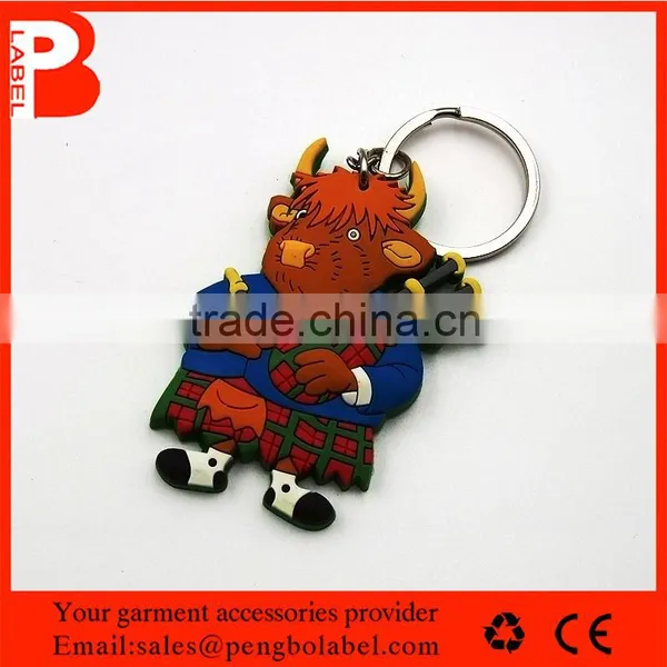 Custom Design Soft PVC Rubber Patch Key Ring Key Chain photo-4