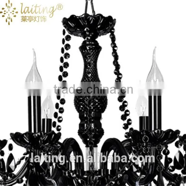 Black Crystal Glass Chandelier Lights for Ballroom Quality Choice photo-4