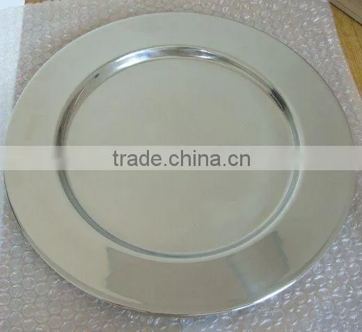 stainless steel candy round plate