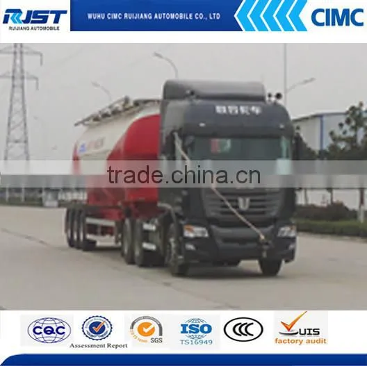 3 Axle Aluminum Alloy Vertical Powder Tank Semi Trailer/powder Tank Trailer/bulk Cement Tank Trailer photo-4
