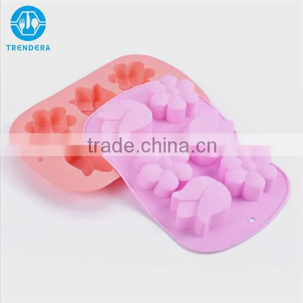 Silicon Flower Shapes Lotus Cake Mold photo-4
