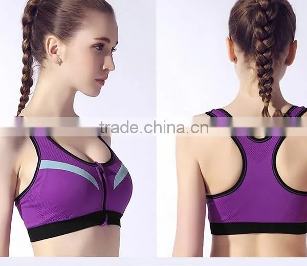 Summer Style Women Cotton Stretch Athletic Vest Gym Fitness Sports Bra photo-2