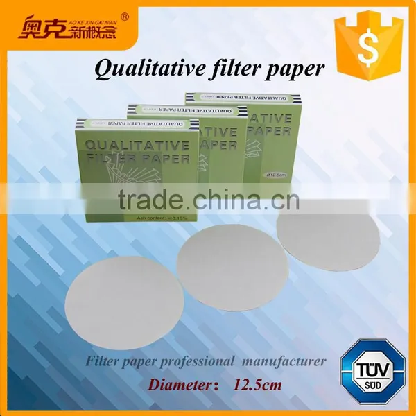 Gold Supplier 12.5cm Qualitative Filter Paper for Lab Quality Choice photo-6
