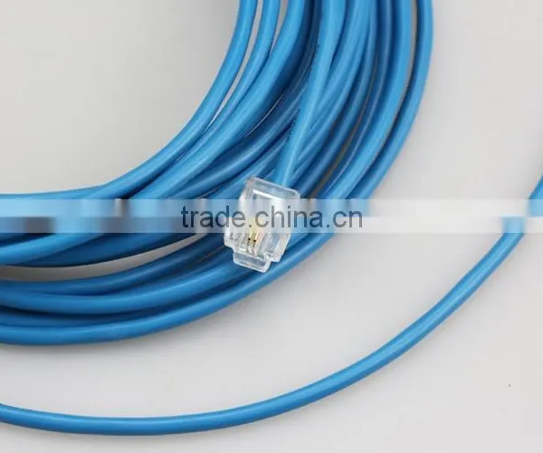 Telephone Extension Cord Cable Line Wire 6P2C Plugs Cable photo-3