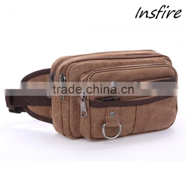 2016 Outdoor Waist Bag Fashionable Classical Canvas Waist Leg Bag photo-4