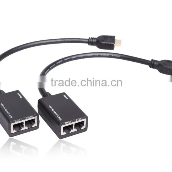 35M Extender HDMI Over Cat5 Cat6 Cable up to 35M HDMI Extender 1080p With Exquisite Appearance photo-4