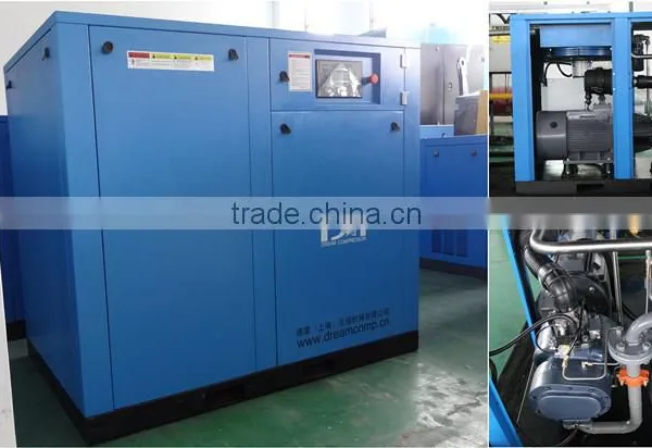 Stationary Oil Lubricated Industrial Electric Rotary Screw Air Compressor photo-3