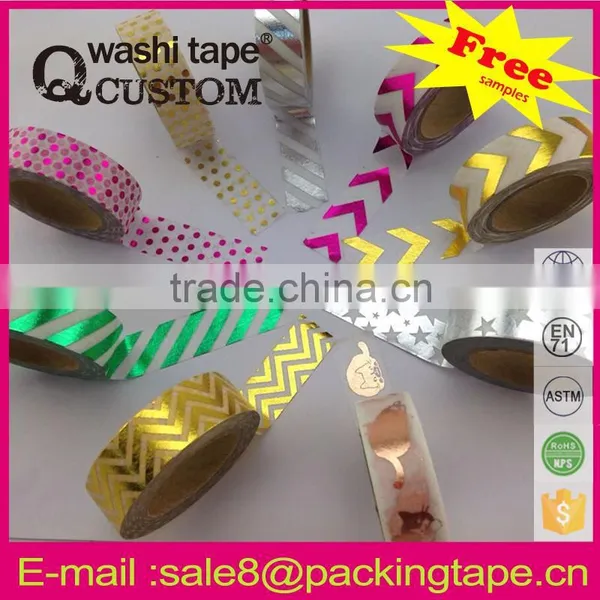 China Wholesale DIY Hot Sale Gold Stamping Paper Tape for Cards Decoration photo-6