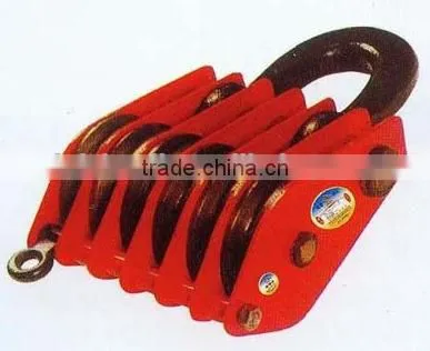 Drop Forged Hardware Alloy Steel/carbon Steel Lifting Hoist Six Wheel Close Link Type Steel Lifting Hoist Pulley Block photo-5
