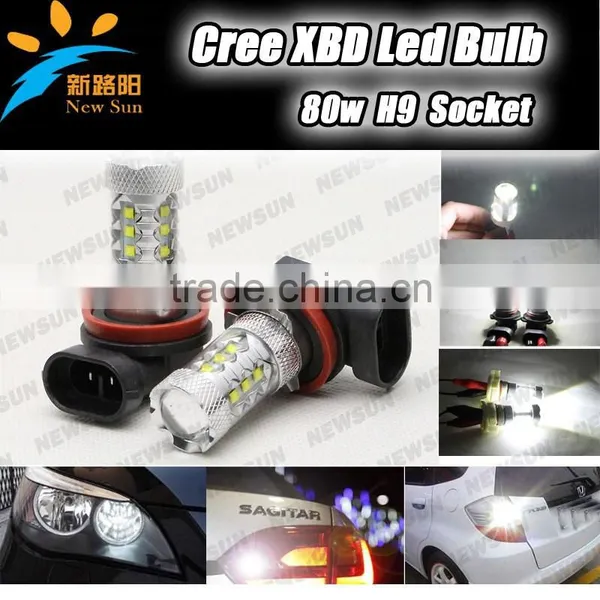 Wholesale H9 C REE Led Lighting Products Wholesale Led Lights Led Automotive Lights H9 80w c Ree Car Led Light Bulbs