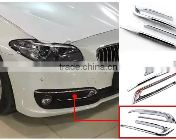 Chrome Fog Lamp Covers Light Grille for BMW F10 photo-2