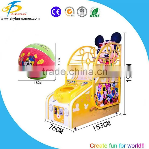 Mini Basketball Arcade Game Machine Coin Operated Kids Basketball Machine for Sale photo-3