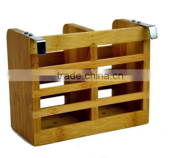 BH005/Hot Sale Exquisite Suspensible Bamboo Utensil Drying Rack photo-2