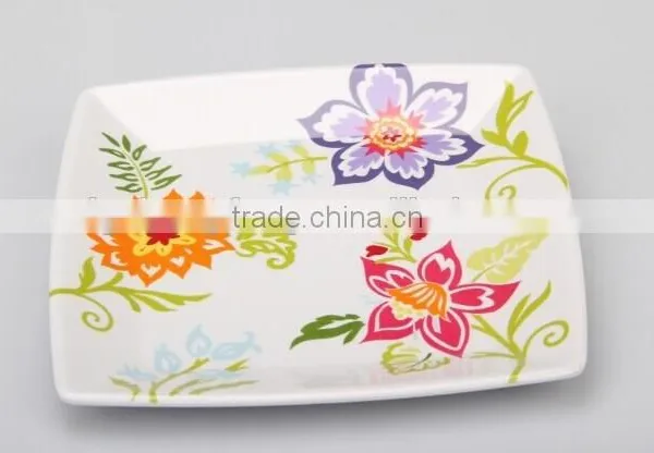 Melamine Rectangle Tray With Handles photo-3