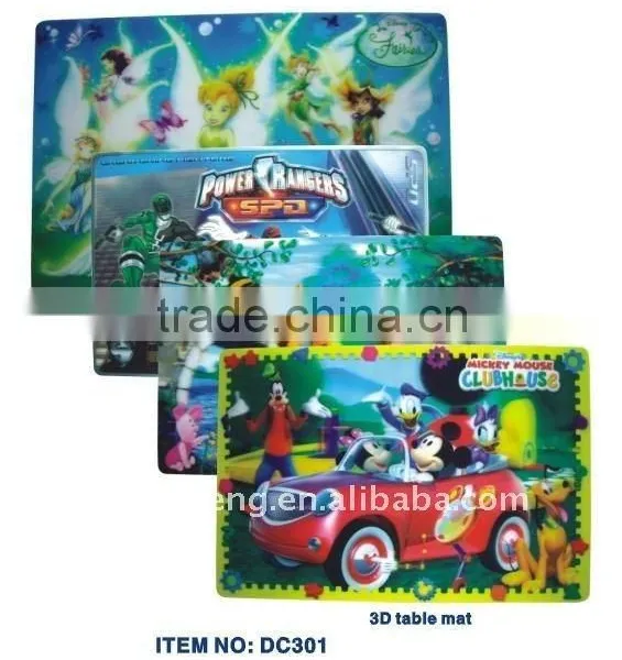 Dinner Table Mat ,dinner Placemat , 3D Lenticular photo-5