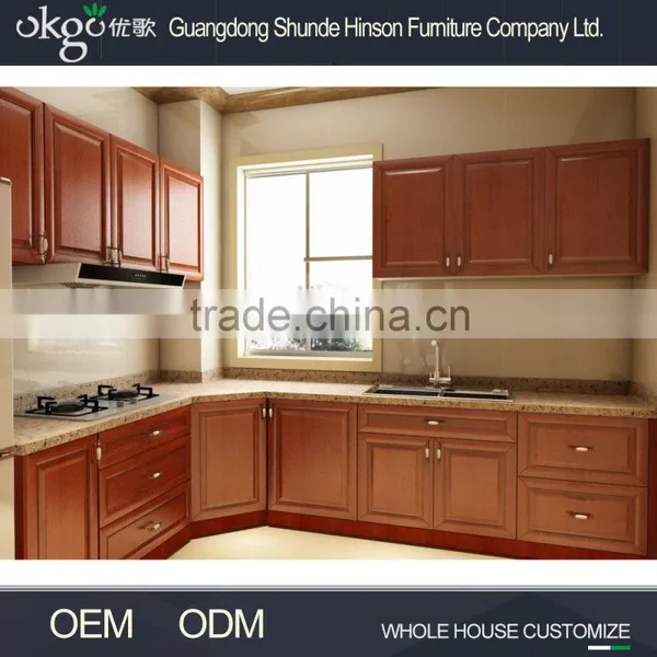 Living Room Furniture Classic PVC Membrane Kitchen Cabinet photo-5