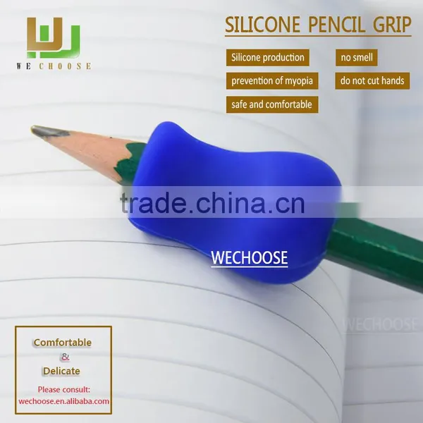 Wholesale-Beautiful Colorful Pencil Grips for School Kids Safe Silicone Pencil Grips With Stationery Supplies photo-3