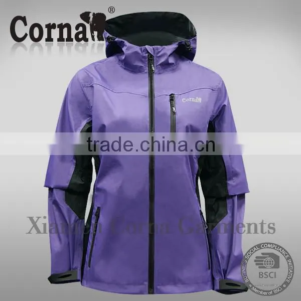 Wholesale Fashionable Purple Windproof Chinese Jacket photo-2