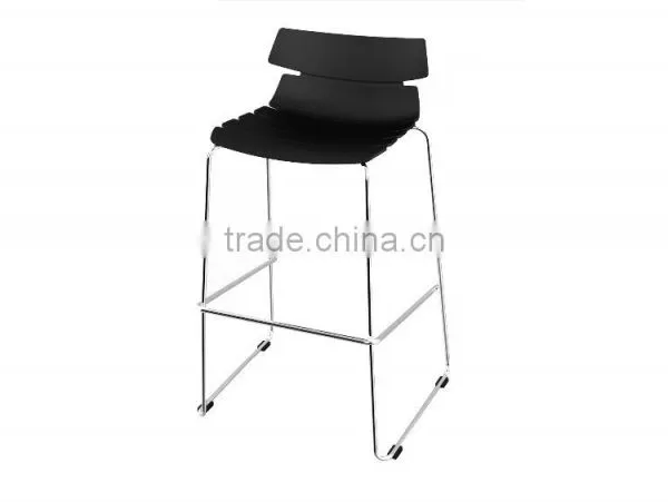 China Wholesale Steel Legs Bar Stool High Chair photo-3