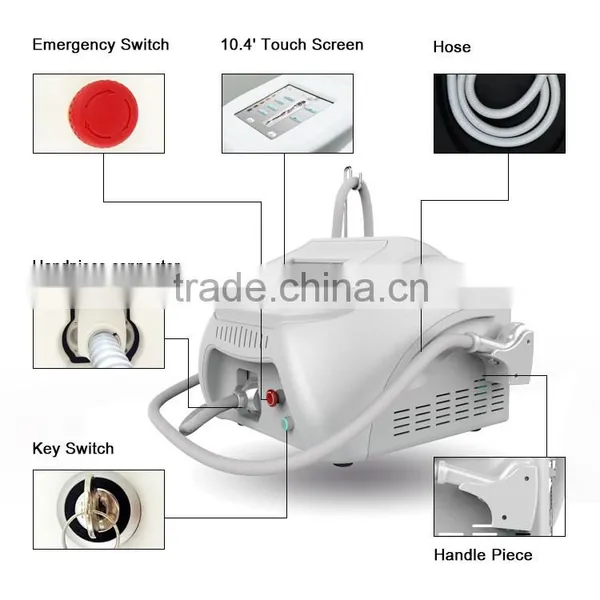 Semiconductor Women Professional Painless 808nm Diode Laser In Hair Removal Abdomen Medical photo-5