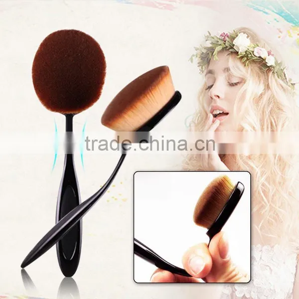 2016 New Hotsell High Quality Oval Tooth Shaped Makeup Brush 10 Pcs/set photo-4