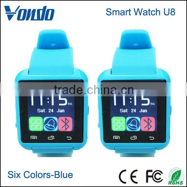 Hot Smart Watch U8 For Samsung S4 S5 Note 3 Smart Wristwatch For Sony LG Smart Watch For IPhone