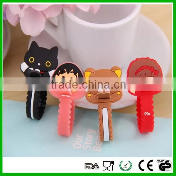 Flexible Food Grade Silicone Cable Tie Wrap Resuable Cable Tie photo-5