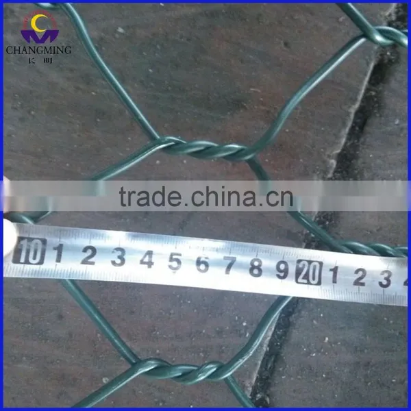 Good Quality PVC Coated Galvanized Hexagonal Woven Wire Mesh Gabion photo-6