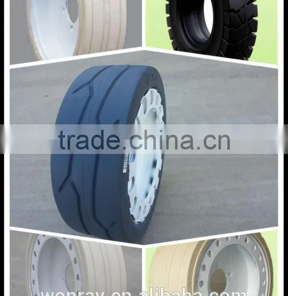 16x4 Solid Tire With Brake for Bobcat, Wheel for Lifting Platform photo-5
