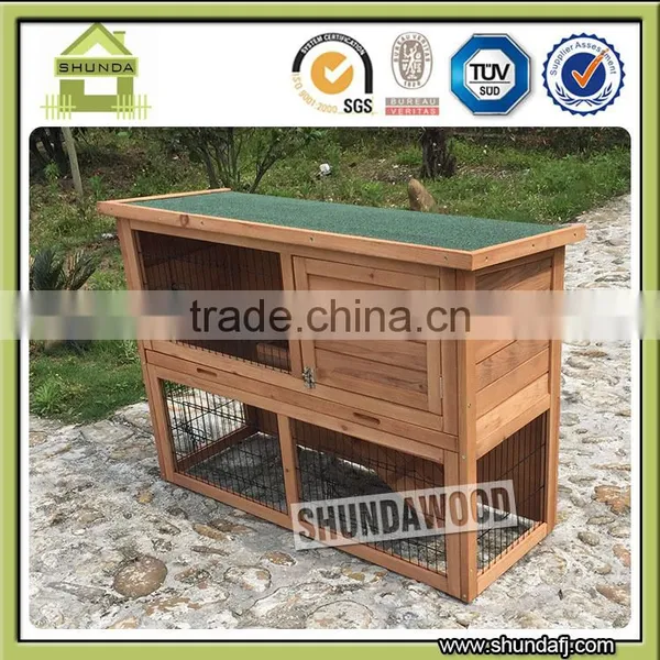 SDR001L-T Wholesale Double Decker Metal Try Rabbit Hutch Designs photo-2